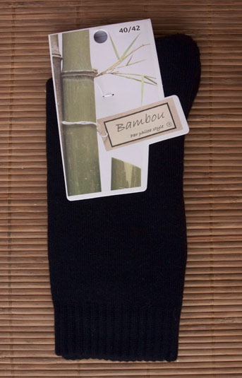 Chaussettes en bambou Rando/travail (2 paires) - noir